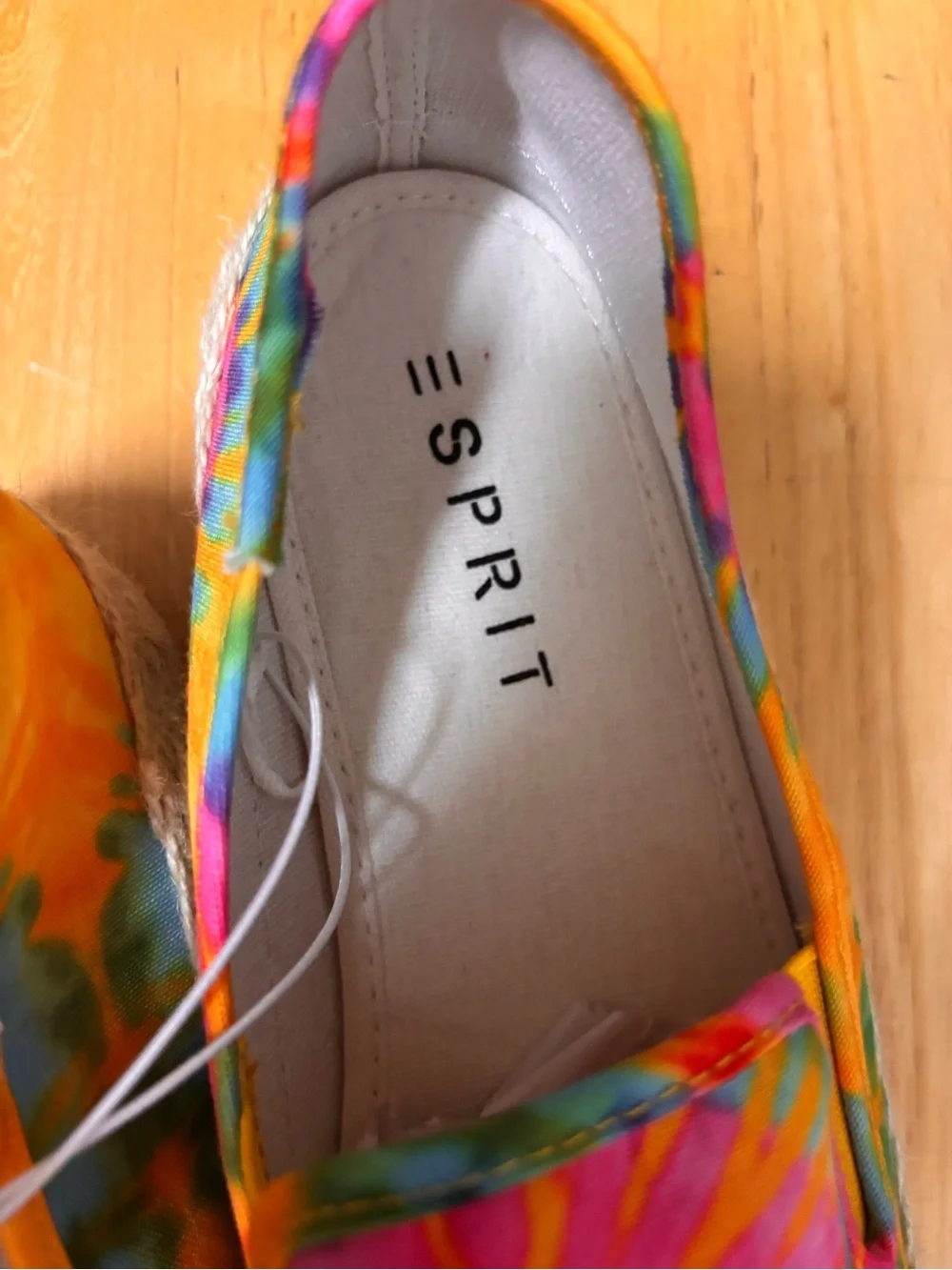 Esprit Multicolor Tie-Dye Espadrille Slip-Ons